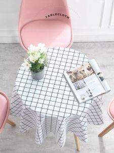 Túi Vải Trải Bàn Tròn Chống Thấm Nước Chống Dầu Không Cần Giặt Chống Bỏng Cho Gia Đình PVC Túi Vải Trải Bàn Ăn Plastictablecloth