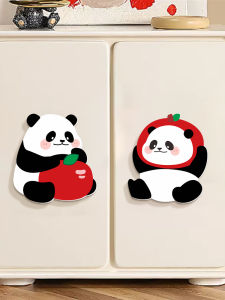 Cute Panda Wall Decals & Waterproof PVC Decorative Stickers for Bedroom Tile Damage Cover-Up