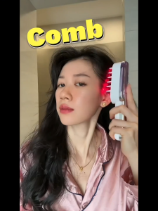 Hair Growth Comb Hair Loss Device Scalp Massager Scalp Applicator Massage Comb Red Light Therapy Sikat 頭皮 按摩器 按摩梳子 红光梳