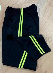 Celana Training Olahraga Dewasa Pria Wanita Bahan Loto Elastis/Celana Panjang Olahraga Putih Lis merah/Celana Training Olahraga Senam Joging Runing