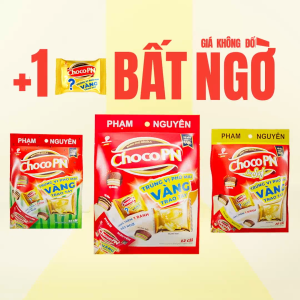 MUA 2 TẶNG 1 | Tổng cộng 3 Bịch Bánh phủ socola Choco PN Phạm Nguyên - Thương Hiệu Việt 216g | Bánh ăn vặt Socola | Đồ ăn vặt
