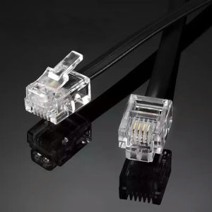 6P6C Telephone Cable Pure Copper 6 Core 6P6C RJ11 RJ12 for Telephone Audio Signal Cord Automotive Amplifier Wire Extension Cable