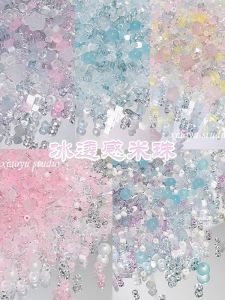 เครื่องประดับ DIY สำหรับเด็ก ลูกปัดคริสตัล เรซิน ลูกปัดกระจกสีสันสดใส ลูกปัดกระจกใส ลูกปัดคริสตัล ลูกปัดคริสตัล เรซิน