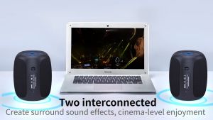 [Malaysia In Stock]Zealot S53 Portable Wireless Speaker TWS Bluetooth Column Waterproof HIFI Lossless Sound Quality Stereo Subwoofer Loudspeaker