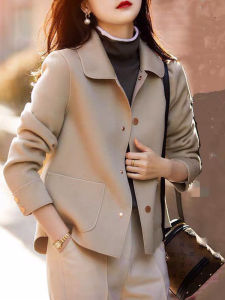 French Design Double-faced Woolen Short Coat