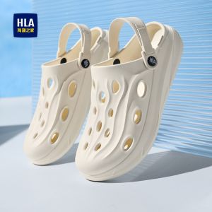 Comfortable Mens Sandals Breathable Hole Design Casual Slip-On Shoes Suitable for All Ages EVA Material for Summer Wear