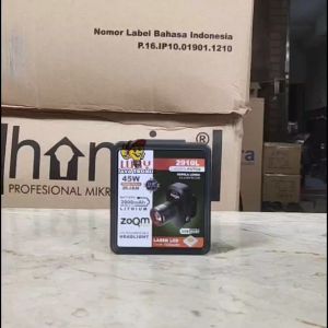 Senter Kepala LED Luby L-2910L 45W Zoom Pro Cahaya Putih Garansi Resmi Original SNI