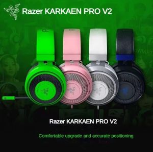 For Razer Kraken Pro V2 Headset 7.1 Surround Sound Over-Ear Design for Immersive Gaming and Esports