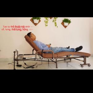 Giường ngủ nâng đầu nâng chân tự động hỗ trợ trào ngược dạ giày êm ái thiết kế hiện đại chính hãng Nikita