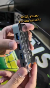 เคส  USB C Hub 10ใน1จอแสดงผล Type C พอร์ต HDMI 4K RJ 45สาย VGA PD 100W 3.5มม.การ์ด SD TF การ์ด3พอร์ต USB