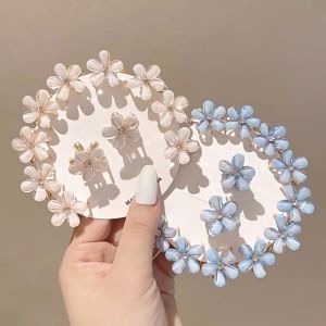 Lovely Meadow 1 Pcs Korean Camelia Small Hair Clip山茶花抓夹
