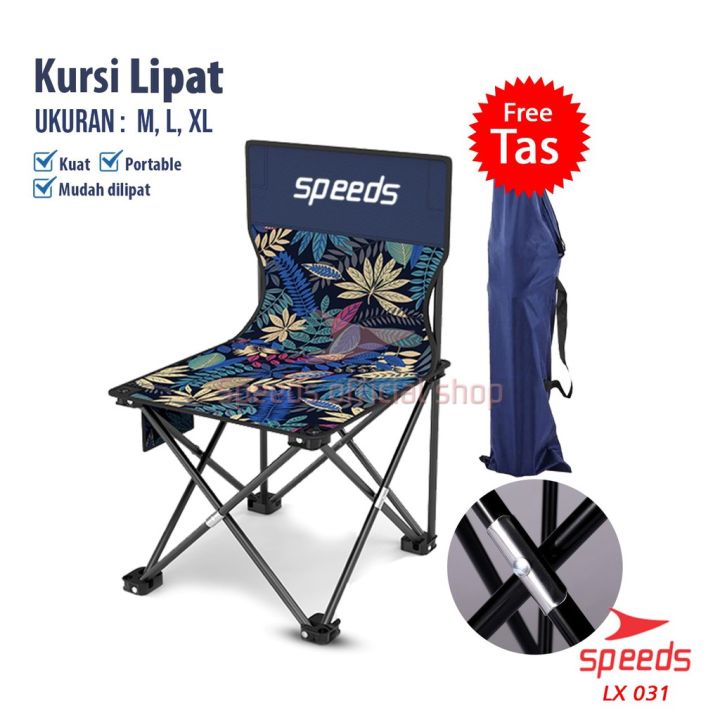 Kursi outdoor lipat speeds portable kuat