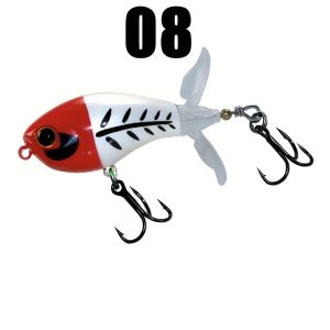 1PC Popper Fishing Lure 7.5g 11g Surface Tractor Hard Bait Artificial Bait Hard Popper Soft Rotating Tail Fishing Tackle