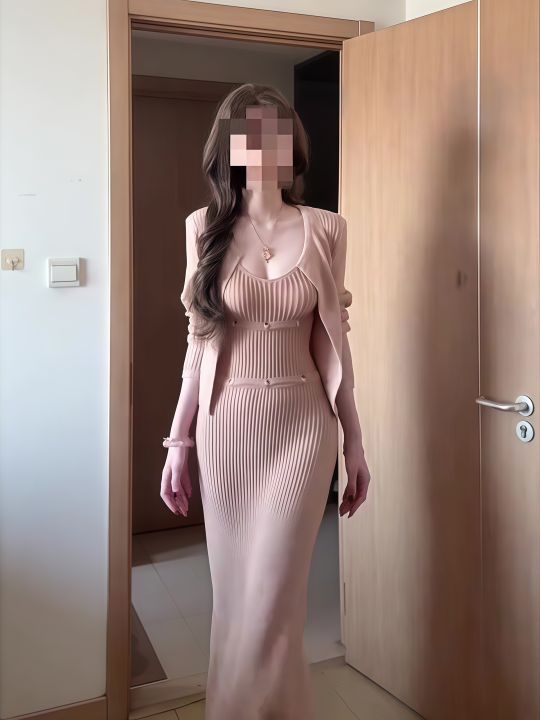 NINGXI | Sexy Waist-Accentuating Female Set French Style