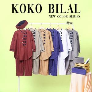 Setelan Koko Anak Bilal / Koko Anak Umur 4-12 Tahun