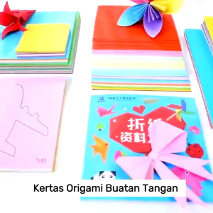 Kertas Origami Lipat Double Face / Warna Pastel Bolak Balik