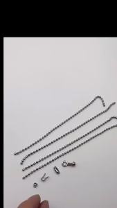 1.5 2.4 10 mm Stainless Steel Ball Bead Chains & Connector Bulk Chains for Jewelry Making Fit DIY Necklace Keychain Accessories