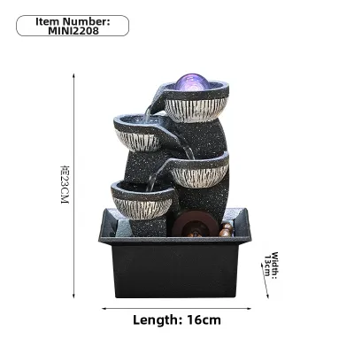 SHUIZHIMIAO | Luxurious Feng Shui Indoor Water Fountain Decor