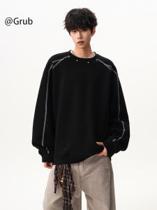 Grace Rub | Hasselblad Line Studs Hoodie High Street Casual Wear