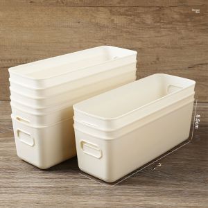 Exclusive 10 Pieces Rectangular Drawer Organizer Boxes Cosmetic Snack Arrangement Basket Home Storage Tools Long Rectangle