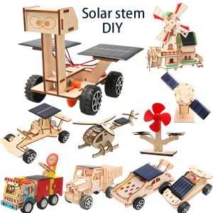 Diy toys for childrens science and education experiments hand-assembled models 3d wooden puzzles science and education toys