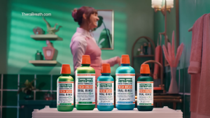 TheraBreath Mouthwash Fresh Breath Oral Rinse - Invigorating Icy Mint