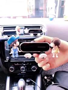 Pemegang efon mudah alih kereta outlet udara snap-on pelbagai fungsi pemegang efon mudah alih navigasi berdiri tetap snap-on pemegang efon bimbit