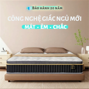 Nệm Foam Lò Xo Đệm Dày 25CM Lò Xo Túi Độc Lập Nệm Memory Kích Thước EU Không Biến Dạng Trong 20 Năm