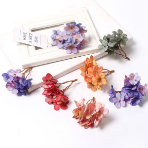 Vườn Hoa Lụa Giả Cổ Điển Hoa Cầu Thêu Hoa Cưới Trang Trí Tường DIY Phụ Kiện Tóc Hanfu Thủ Công Trung Quốc Đại Lục