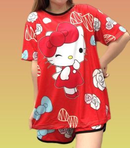 Mei Mei Premium Quality Cartoon Adult Drifit Casual 2pcs set