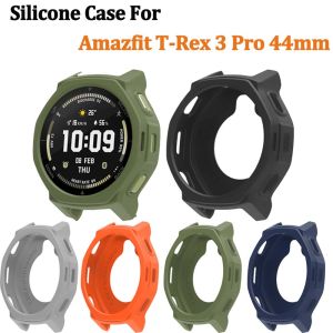 Soft Silicone Watch Case for Amazfit T-Rex 3pro 44mmFlexible Protective Bumper CoverWatch AccessorySnug FitLightweight Cover