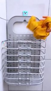 Giỏ Nhựa Đựng Quần Áo Đựng Đồ Đi Giặt Treo Tường Xếp Quần Áo A5353