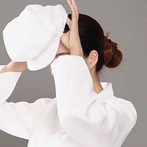 【Special Discount】Chef Hat For Women Chef Hat For Men kitchen workshop hygiene work hat Half mesh breathability Adjustable tightness 50-60CM
