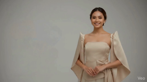 AO2026- Filipiniana Shoulder Pad Filipiniana Sleeves Pair Satin Geena Fabrics Onesize