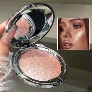 Monochrome Highlighter Cream Facial Brightening Diamond Sparkle Shimmer Pearlescent Mashed Potato Texture Long-Lasting Smudge-Proof Radiant Glow Contouring Creating a 3D Effect Natural Blush Multifunctional Rouge Cream for Face and Eyes Lar...