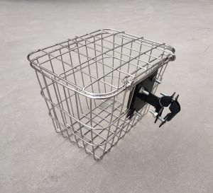 Foldable Electric Bike Basket Rack Mount Fixed Modification Frame Small Size Metal Bicycle Riding Equipment Accessories