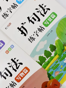 五感法 扩句法 作文练字帖 看图写话 五感法练字帖 扩句法练字帖 作文 华文华语练字 Chinese Writing Book Practice