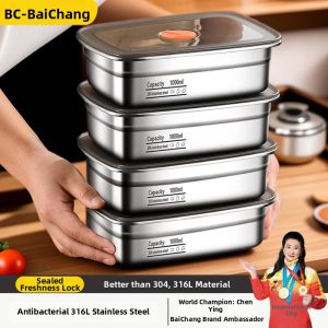 BAICHANG | Food-Grade Stainless Steel Sealed Lunch Box