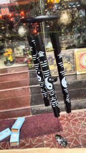 Chuông gió 5 ống bát quái bằng nhôm phong thủy 3 cỡ: Dài ống 22cm 28cm 35cm 3 màu: Đen vàng trắng