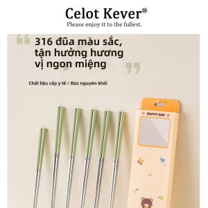 Đũa Không Trượt Thép Không Gỉ 316 Dùng Cho Gia Đình
