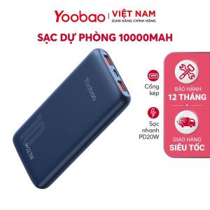 Pin Sạc Dự Phòng Yoobao D10Q Dung Lượng 10000mAh PD 3.0 Chính hãng