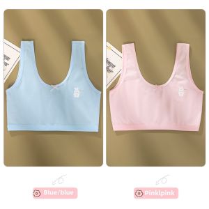 Girls Underwear 12 Kids Development Period Thin Young Adult Bra Class a Pure Cotton Girl Vest Primary School Student Stage 1
