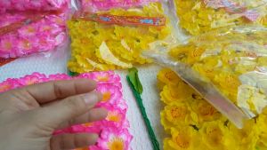 Bịch 40 bông mai bông đào trang trí Tết