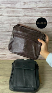 DEBE Leather Sling Bag Kulit Men Leather Shoulder Bag Crossbody Bag Messenger Bags Beg Sandang Kulit Lelaki