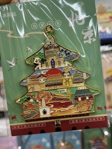 Beijing Tourism Souvenir Creative Cultural Metal Fridge Magnet Great Wall Tiananmen Square Gift Alloy Palace Style Contemporary Design