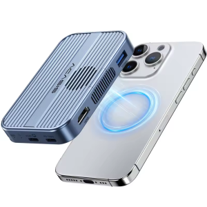 Acasis USB-C SSD Enclosure for iPhone 17/17 Pro|M.2 NVMe External Storage for Mac/Windows Laptop 10Gbps Transfer Magnetic Adapt