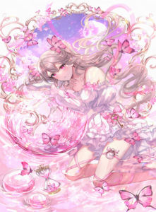 Bandai | Oil Painting Anime K-Kiana E-Elysia H-Honkai By Numbers Modern Wall Decor for Living Room Bedroom Perfect Gift No Frame