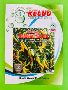 Benih Cabe Rawit ASMORO 43 PNC Cap Kelud isi 10 gr Terbaik!!