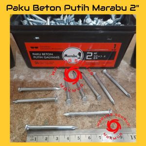 (25 pcs) Paku Beton Putih 2" / Paku Tembok 5CM