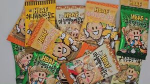 HBAF Party pack 500g/5flavor mini pack 20gx25packs/ Gift pack /Honeybutter/Wasabi/Roasted corn/Roasted Onion/Cheddar cheese